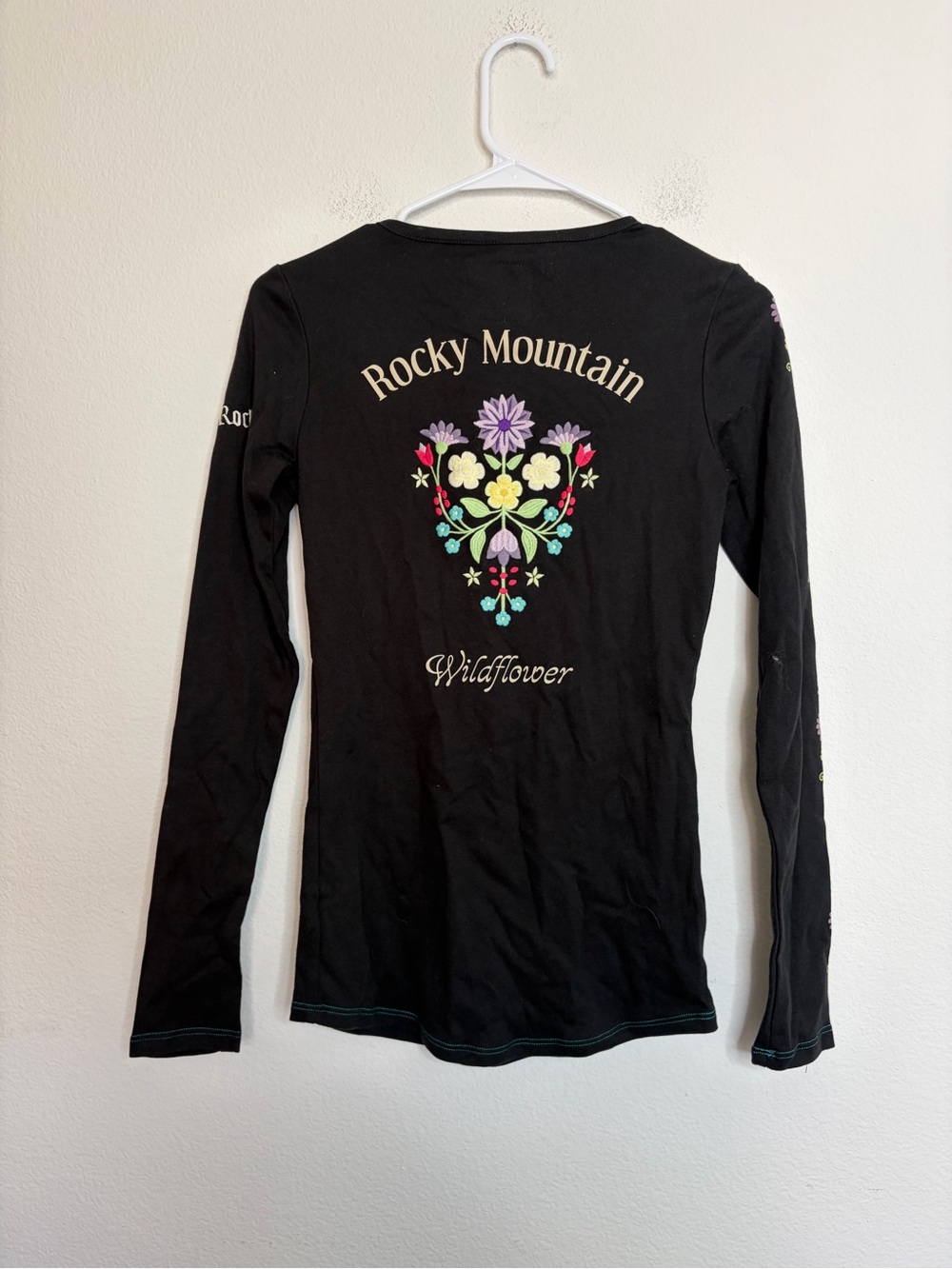 RARE NWOT Alp n Rock Organic Cotton Wild n Free Wildflower Long Sleeve XS S